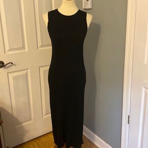 Banana Republic Factory Medium Black Knit Midi Dress